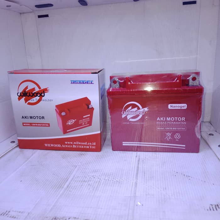 Promo Aki Kering Scorpio-Scorpio Z 12V7Ah Nanogel Wilwood Japan Tehnology Diskon