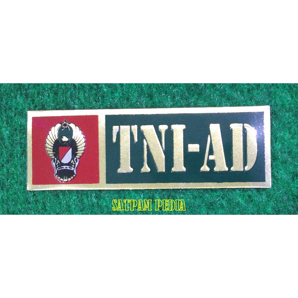 Stiker Plat Embos TNI AD Kuningan - Stiker Embos TNI AD