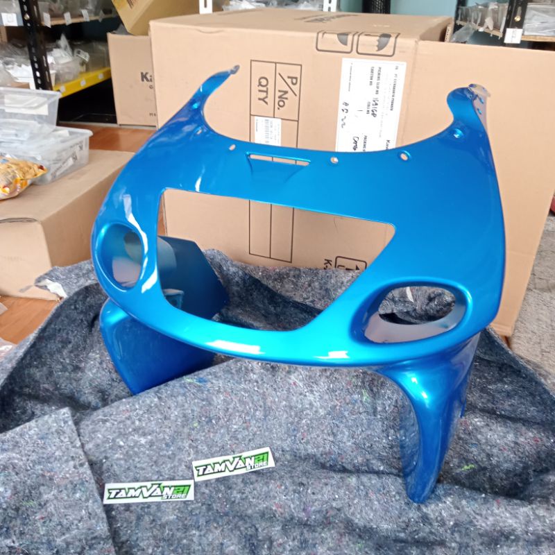 BODY FAIRING DEPAN NINJA RR OLD ZX BIRU KGP