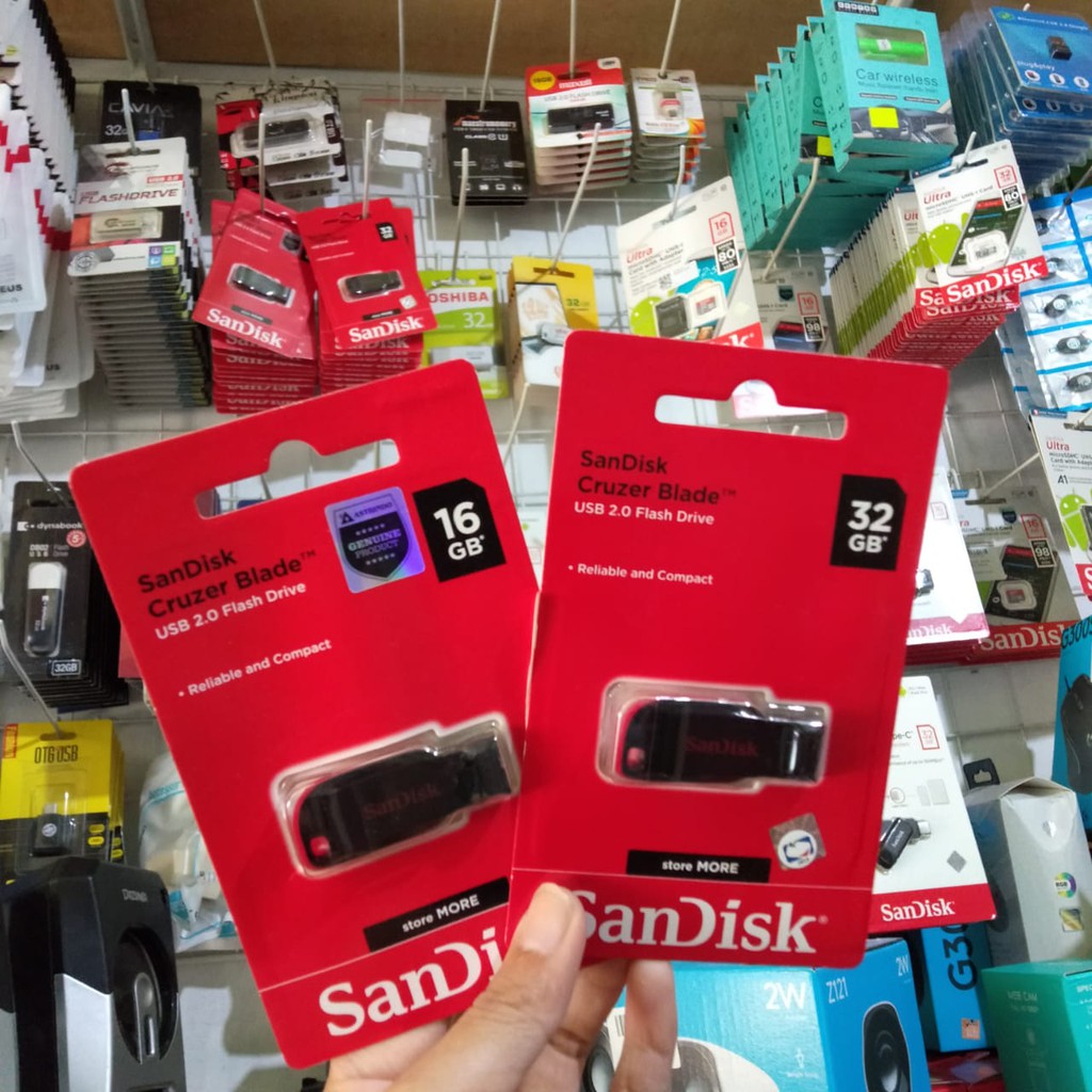 Flashdisk SANDISK Cruzer Blade Usb 2.0 Original