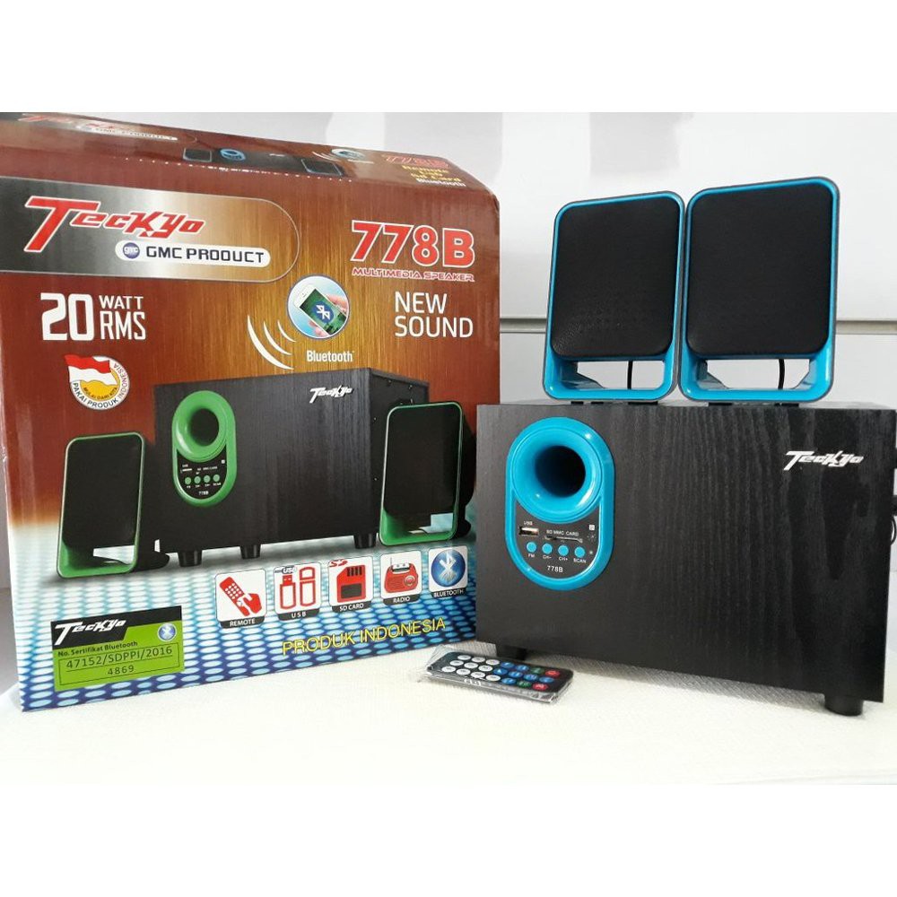 Speaker Aktif GMC - Speaker Bluetooth Teckyo 778B - Speaker GMC Teckyo 778B Super BASS