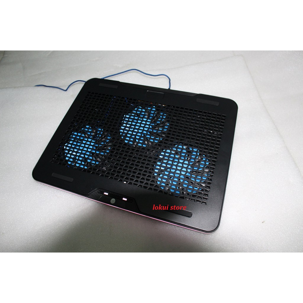 Gaming Notebook Cooler With RGB LED Lighting mirip DEEPCOOL 3 FAN RGB