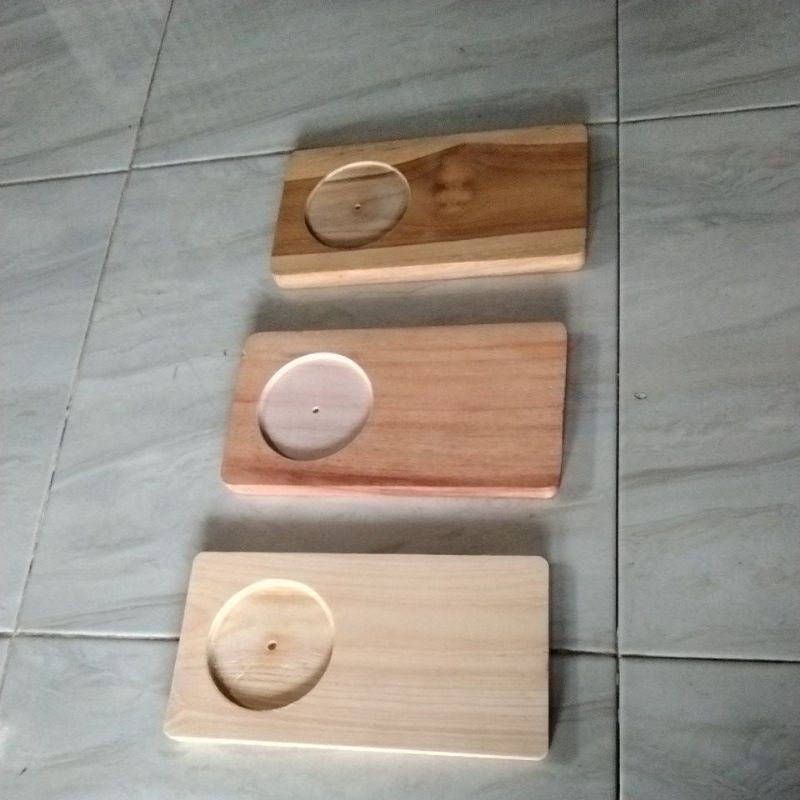 Tatakan Gelas Kopi / Alas Gelas kopi / Nampan Gelas Kopi Kayu Pinus Mahoni Jati Coak 8cm