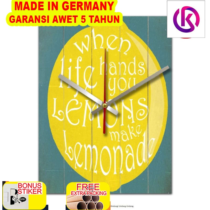 

Terlaris Jam Dinding Unik Artistik - Lemonade Wall Clock