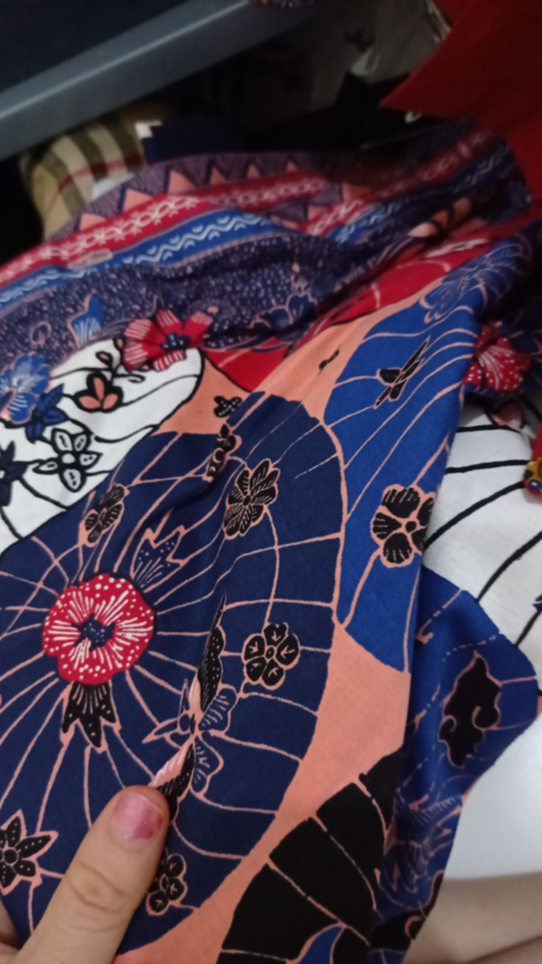 Kemeja Batik Pria Dewasa Lengan Pendek Warna Merah Edisi Imlek Natal, 113 Awi# Bahan Katun Stretch