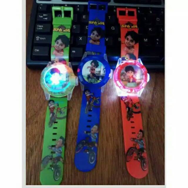 Ready Stok Jam Tangan Anak Laser Melody Karakter Ben10