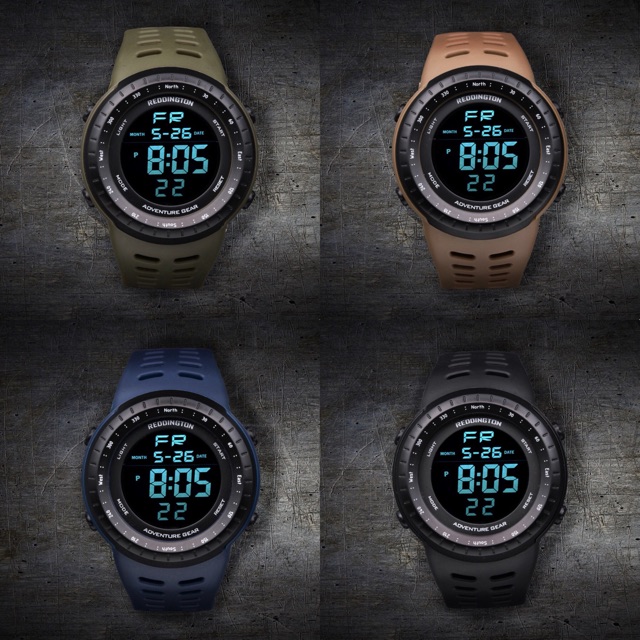 SPORT ANTI AIR DIGITAL WATCH REDDINGTON 6067 RUBBER ORIGINAL MURAH AMAN NYELAM RENANG