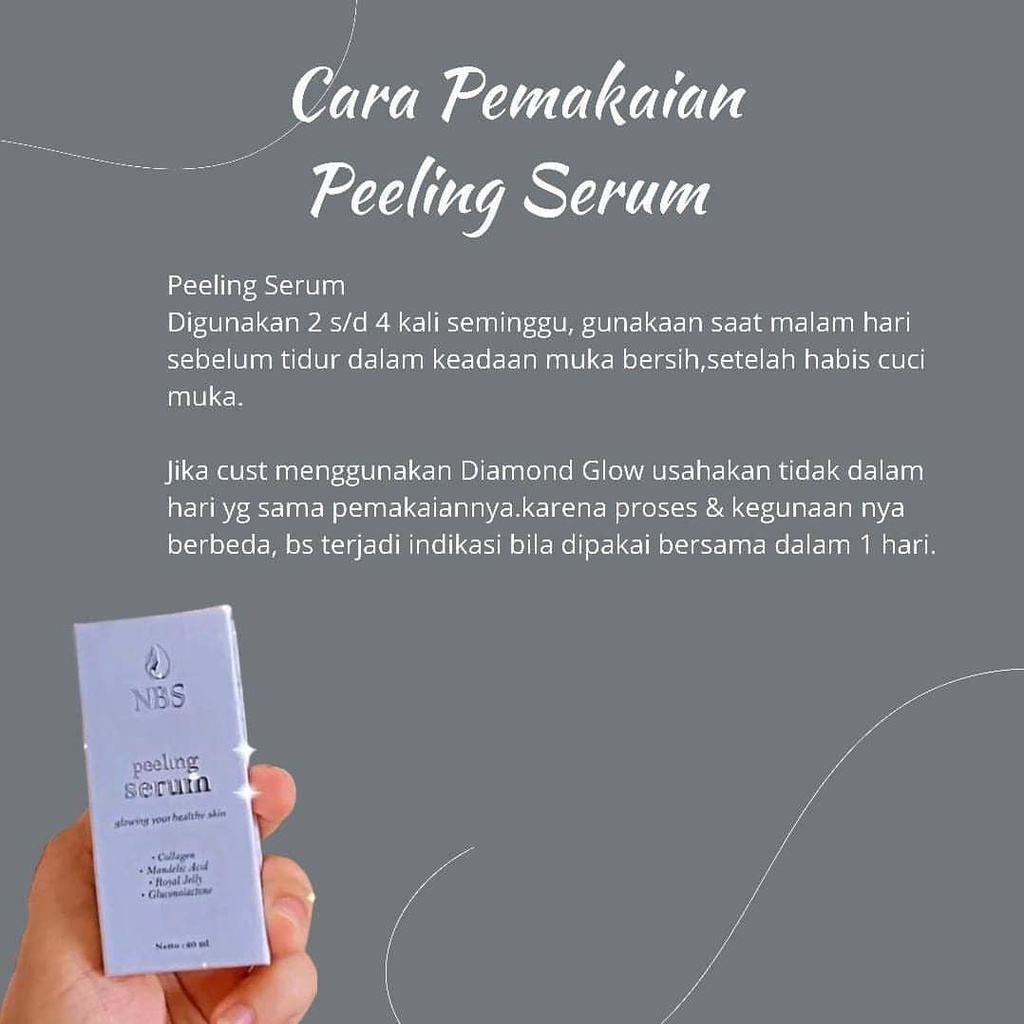 NBS Peeling Serum Exfoliasi Kulit Wajah Glowing Putih Cerah