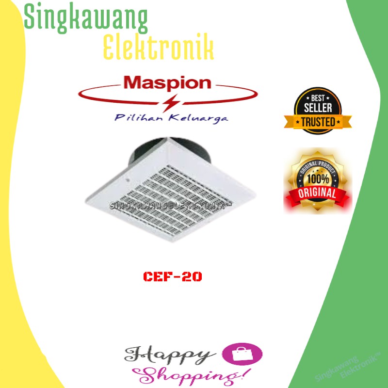 MASPION EXHAUST FAN PLAFON CEF-20 8 INCH