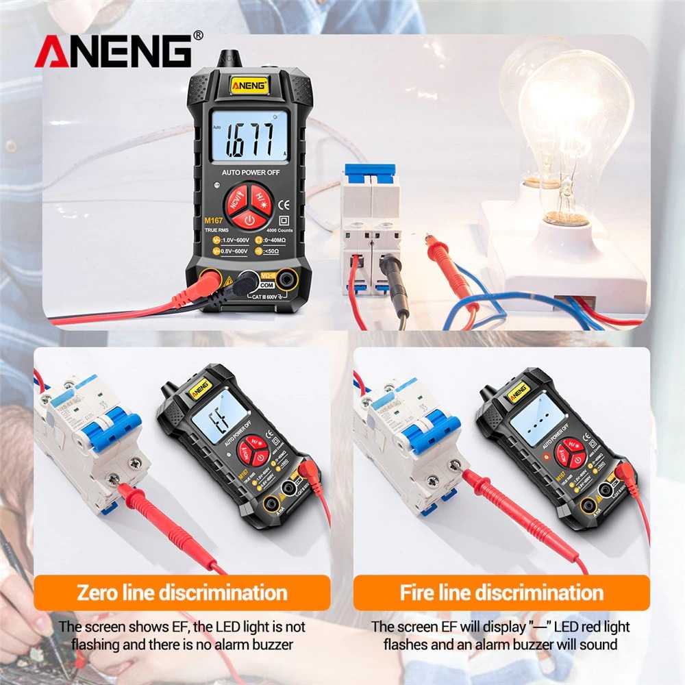 IDN TESTER - ANENG Digital Multimeter True RMS Voltage Tester - M167