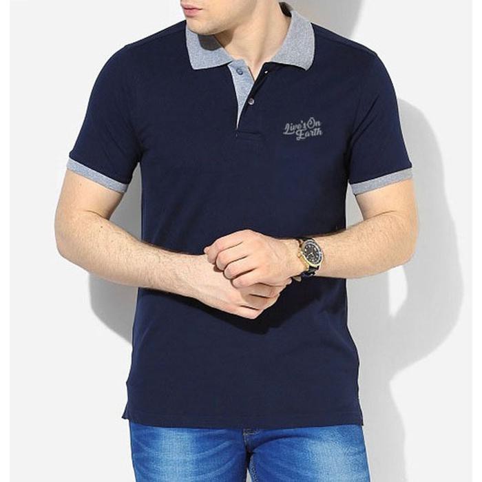 Paling Murah Polo Shirt Pria Levis Navy / Kaos Polo Kerah Wangki Shirt - M Paling Populer