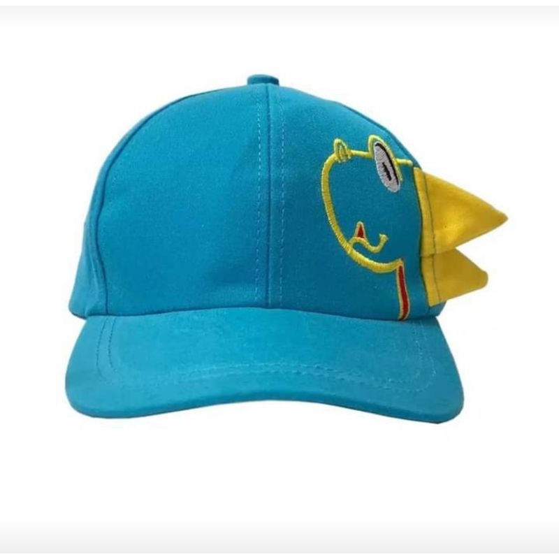 Topi anak karakter dino costume nama suka suka bordir nama-5