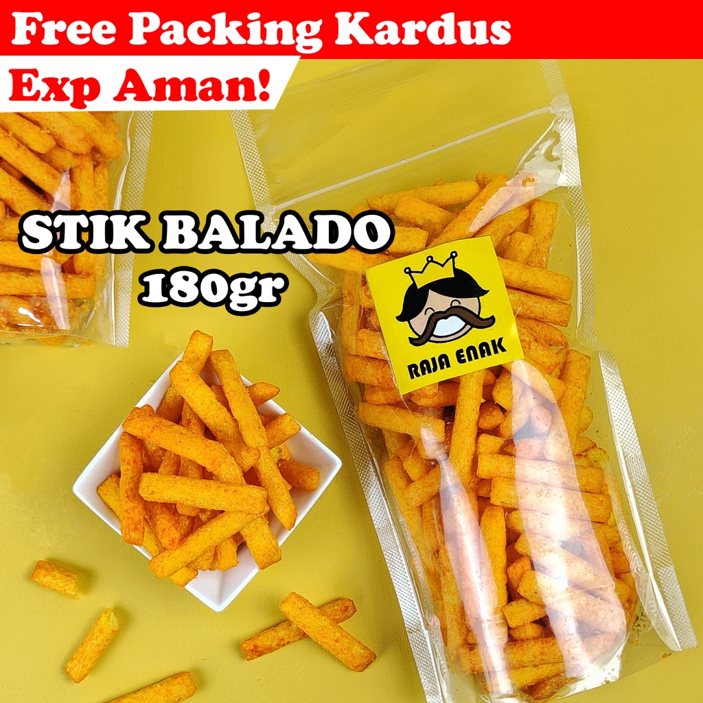 

STIK BALADO 180gr | CAMILAN PEDAS CEMILAN ENAK SNACK MURAH SNEK KILOAN