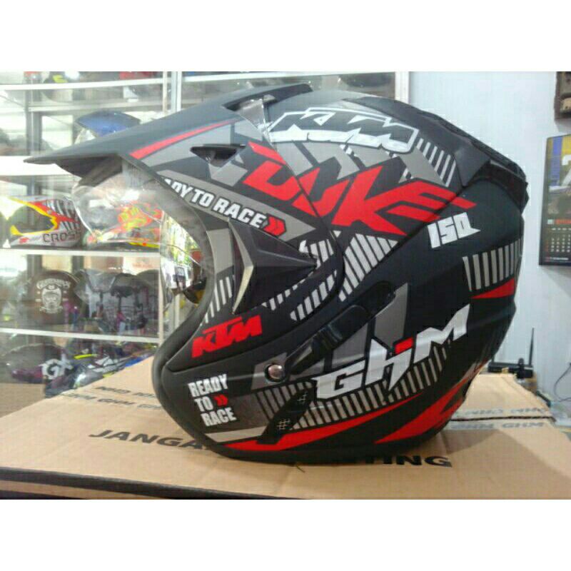 Helm Semi Cross Double Visor JPR