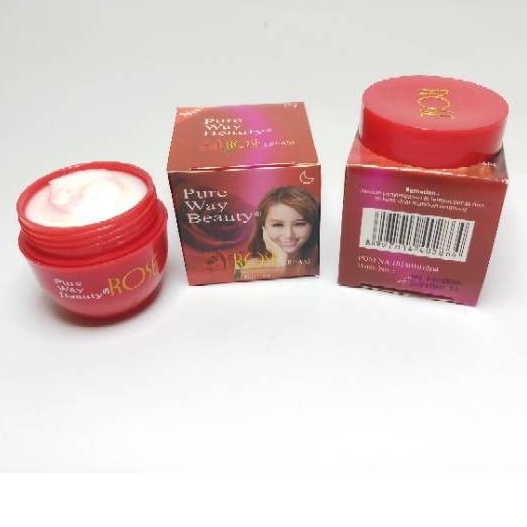 CREAM ROSE PURE WAY BEAUTY NIGHT BPOM