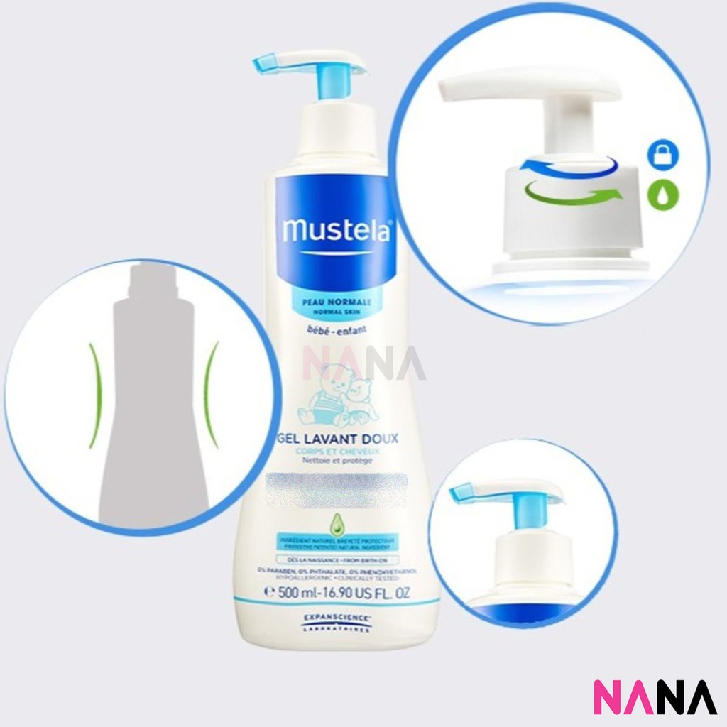 mustela gentle baby shampoo 500 ml