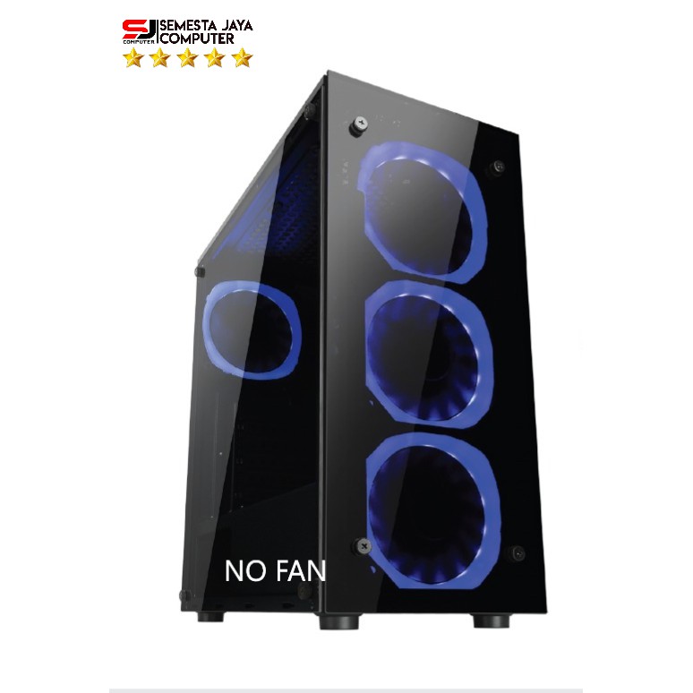 CASE INFINITY VESTA - No Fan | ATX | Front &amp; Side Tempered