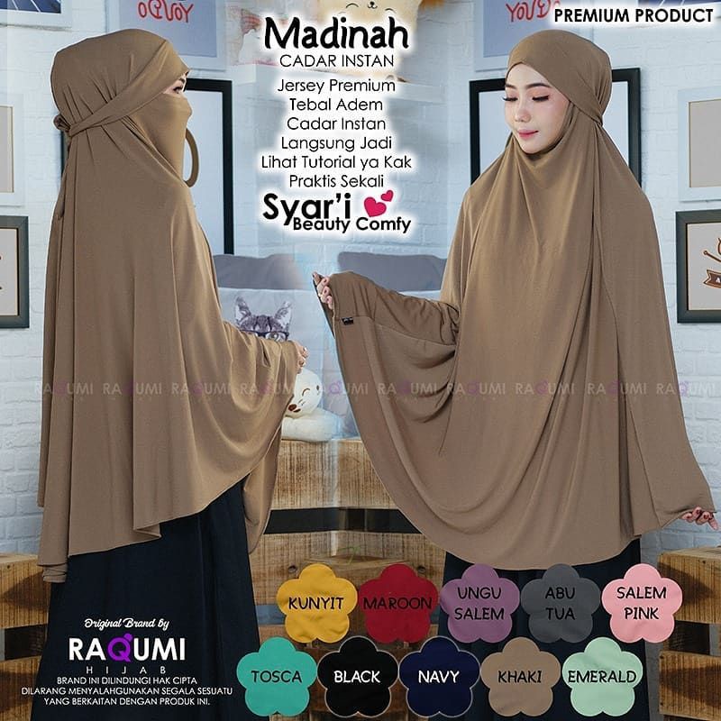 Jilbab Cadar Instan Jumbo Madina Shopee Indonesia