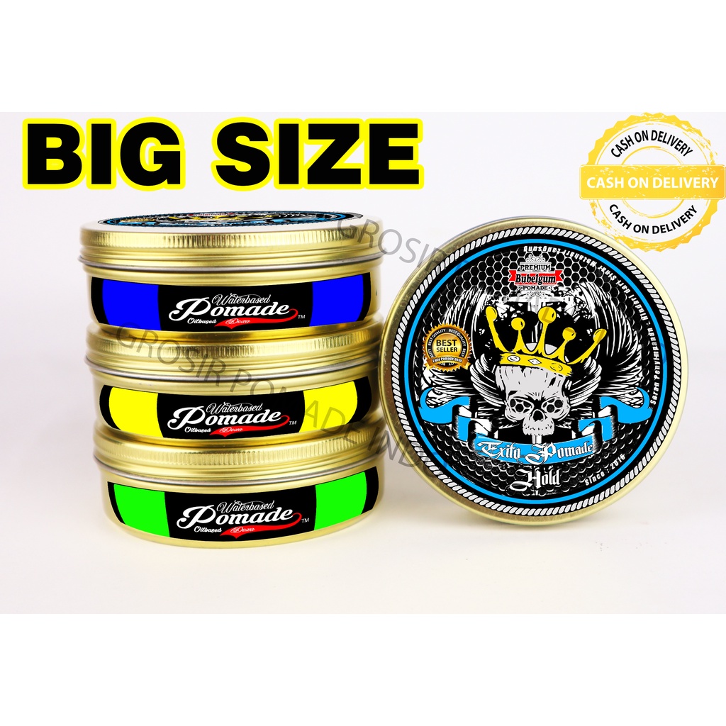 EXITO POMADE  OILBASED 120 gram 4 oz pot kaleng