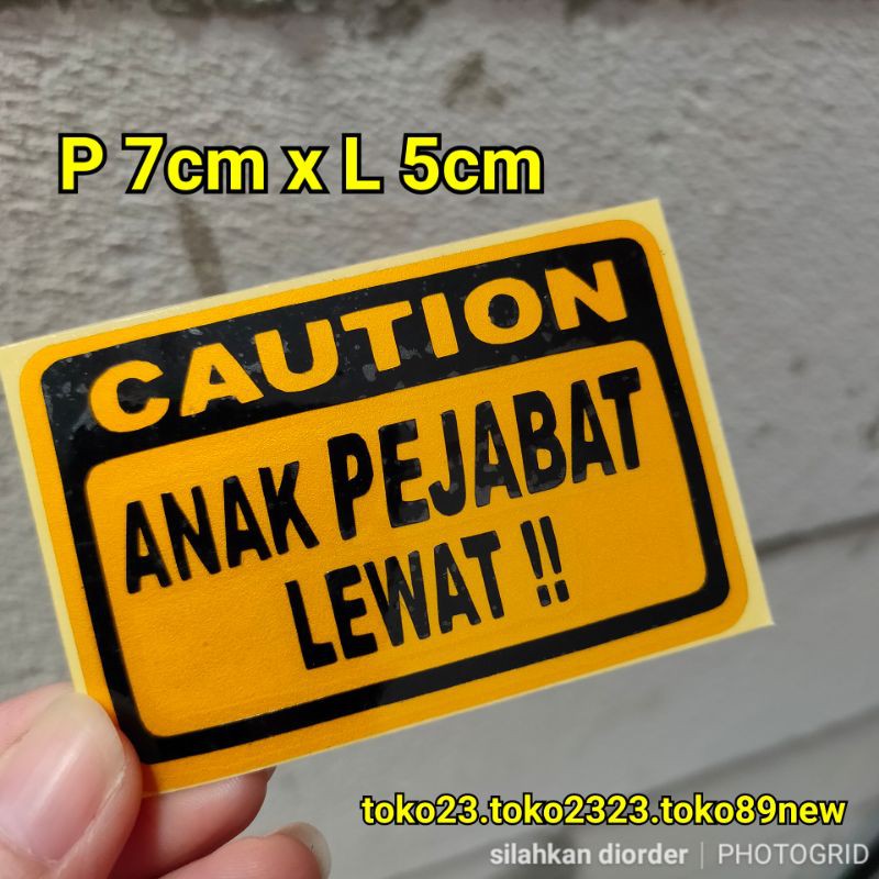 

stiker cutting kata kata caution