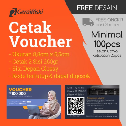 Cetak Voucher Gosok Free Desain