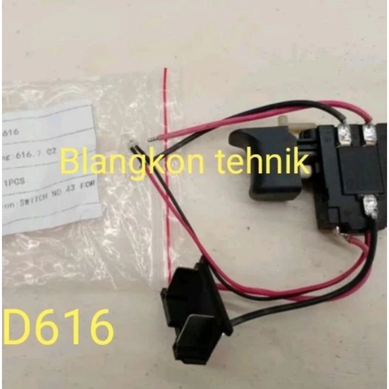 SWITCH SAKLAR PENCETAN BOR BATTERY DOLIZ BD 616 DOLIZ BD616 ORIGINAL
