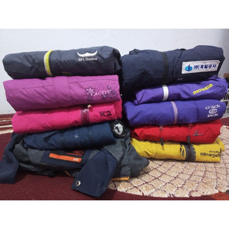 Borongan Paket Usaha Jaket Outdoor Second Full Hoodie