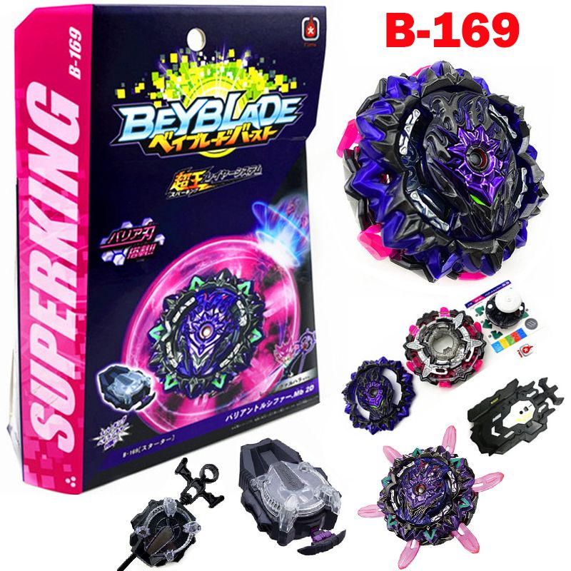 Burst SuperKing Beyblade B-169 Starter Varian Lucifer.Mb Spark Launcher 2D