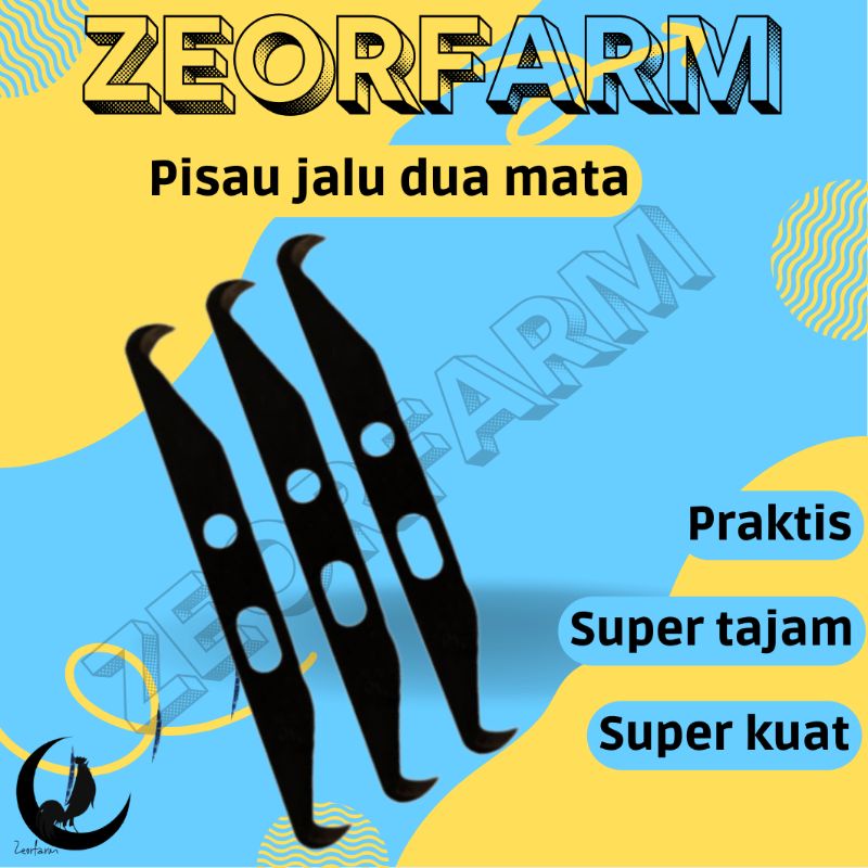 pisau raut jalu ayam tajam dan kuat berkualitas zeorfarm