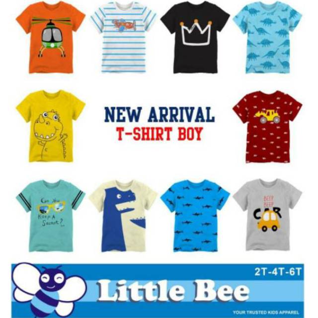  Grosir  Ecer baju  murah  Kaos Anak  Branded Little Bee umur 1 