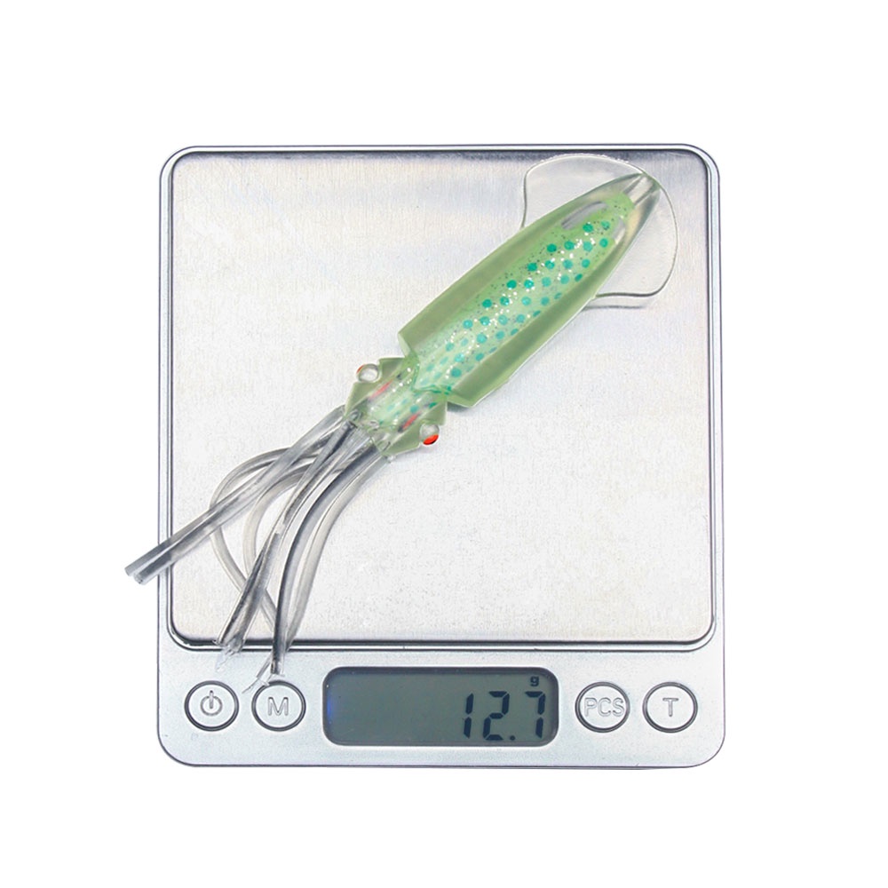 Hengjia 6pcs / Lot Umpan Pancing Bentuk Cumi-Cumi Octopus Plastik Bait Lembut 12cm/12.7g Artificial Bait Soft Tube Plastic Squid Lures Untuk Air Tawar / Asin