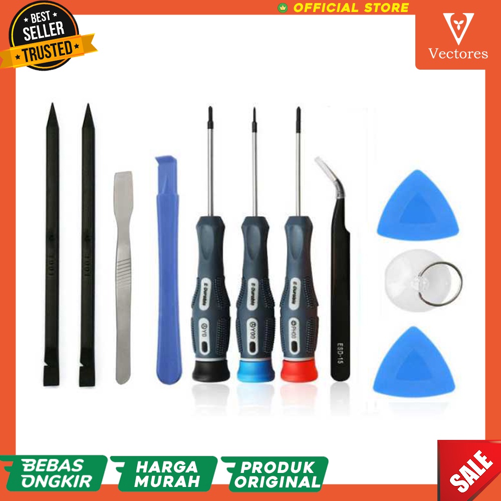 [ORIGINAL] Peralatan Reparasi Repair Smartphone Handphone HP Tablet Tools Set Kit Lengkap Murah Terbaru