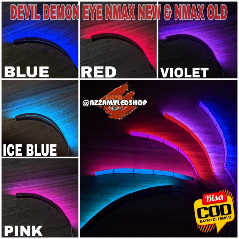 lampu demon eye devil eye nmax new nmax old harga sepasang 15 titik sangat terang