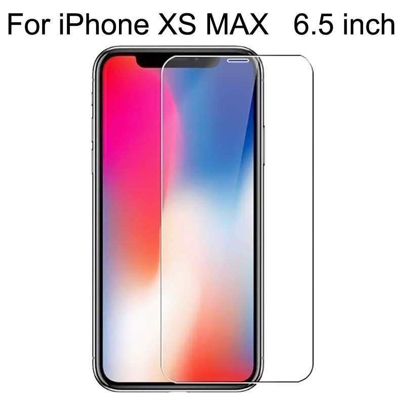 Pelindung Layar Tempered Glass 9H untuk iPhone x / 6 / 7 / 8 Plus / 5 / 5S / SE / X / XR / XS / Max