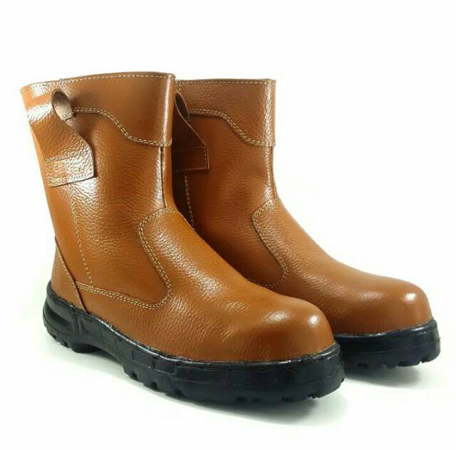 Promo sepatu boots seafty king proyek bahan kulit sapi asli bemby