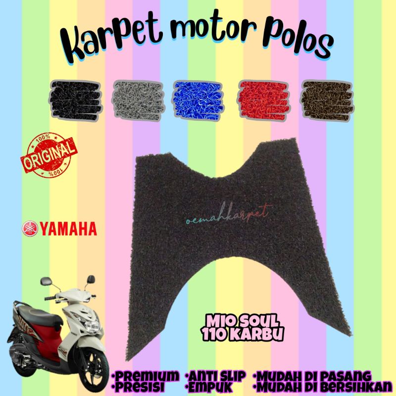 [KARPET MOTOR] Karpet Mie Mio Soul 110 Karbu•Karpet Motor Mio Soul 110 Karbu