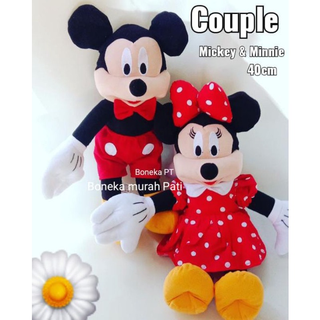 Boneka Mickey mouse Minnie mouse 40cm/boneka karakter / boneka lucu
