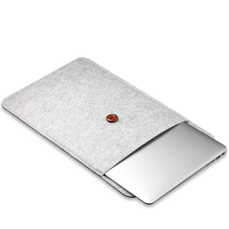 Felt Button Style Sleeve Case Laptop Ultrabook - DA58