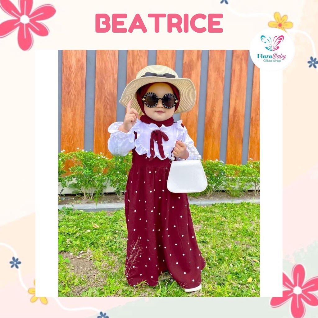 Plazababyku RZ BEATRICE dress anak gamis anak bayi motif yang lucu