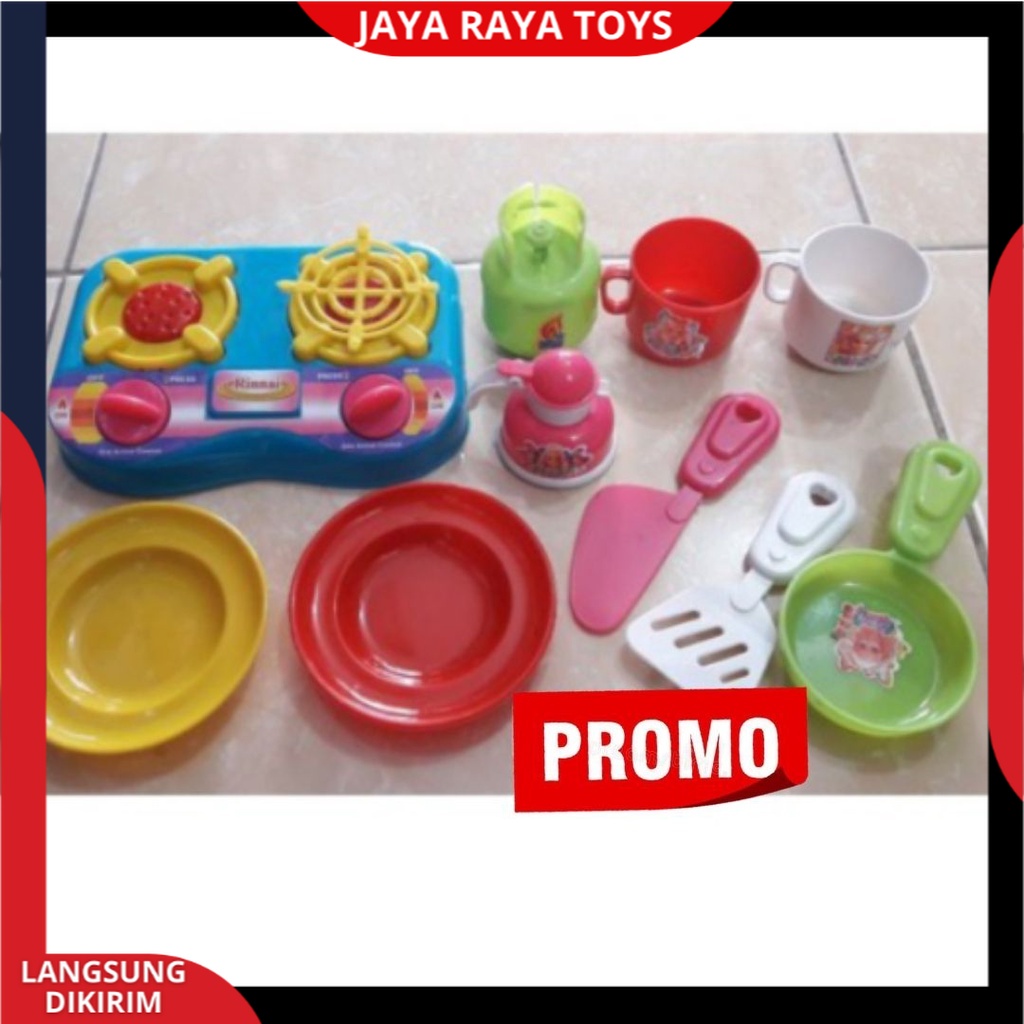 Mainan Anak Perempuan Masak Masakan Ks-03 SNI Terbaru Set Kompor Edukasi Anak Kuliner Nusantara