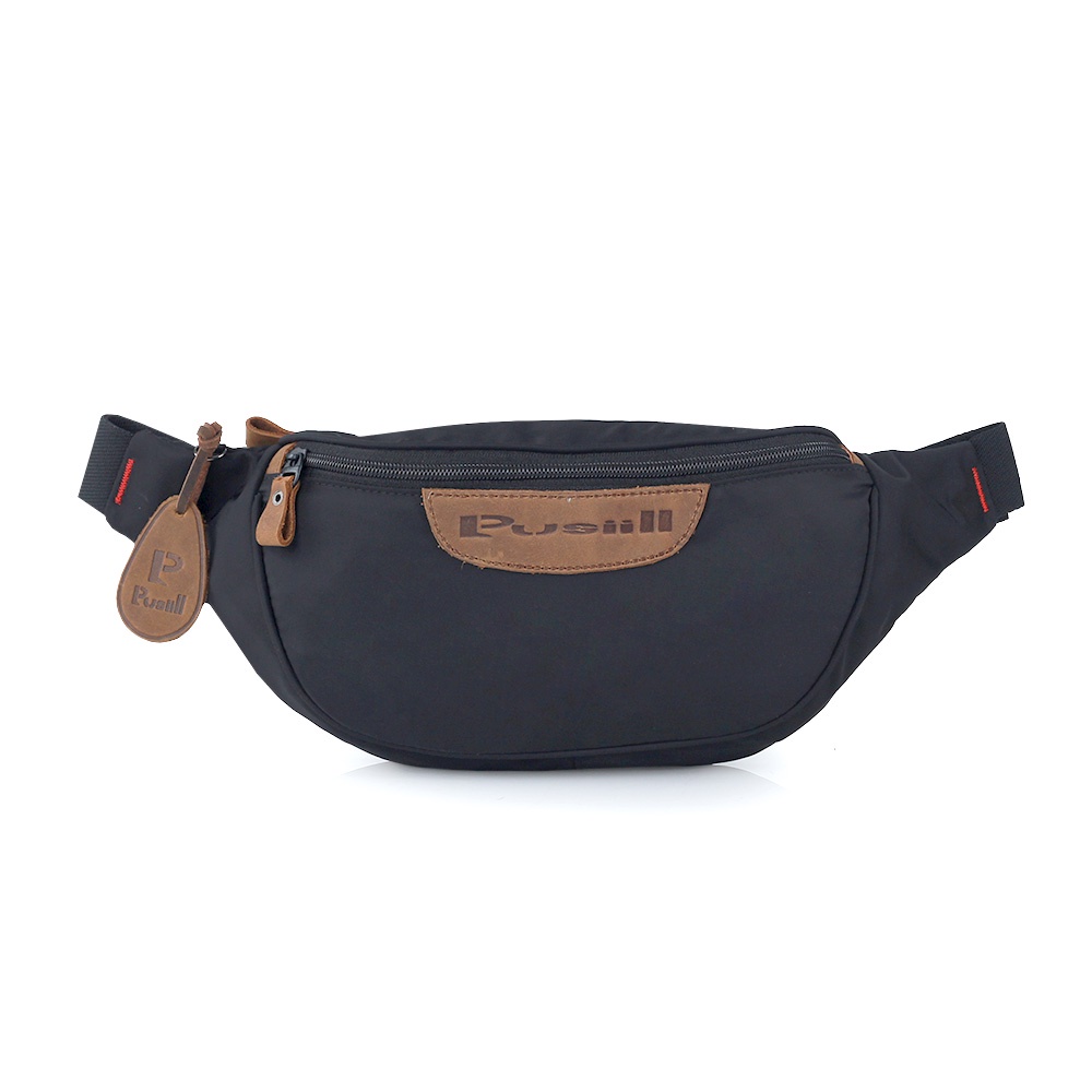 Tas Pinggang Pria Pusiill Original Waist Bag Kombinasi Kulit CH Sapi-Cordura-Tourin Waistbag