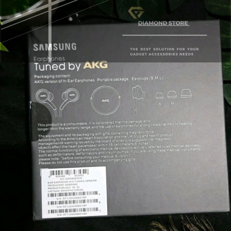 AKG HEADSET EARPHONE SAMSUNG TUNNED BY AKG ORIGINAL