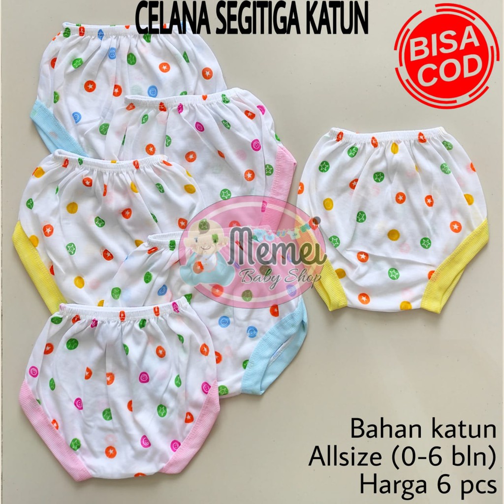 1 LUSIN (12 pcs) Celana bayi pop SEGITIGA grosir TERMURAH