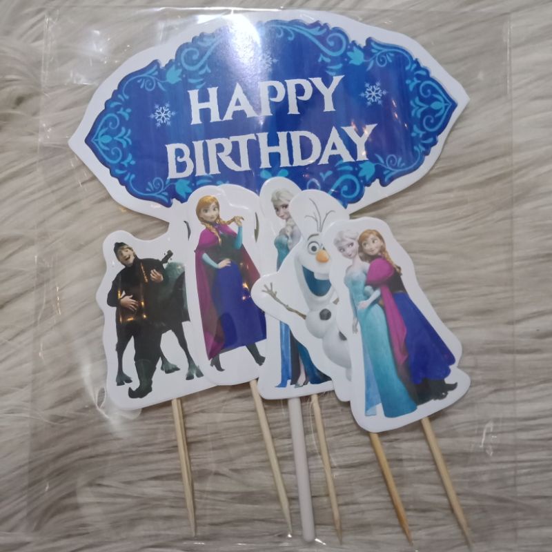 cake topper birthday party karakter frozen