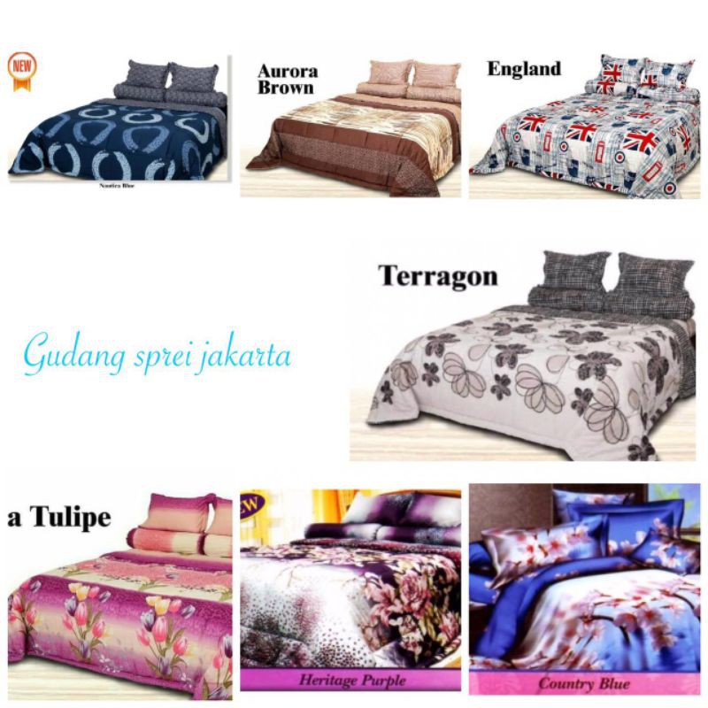 Sprei Single 100% Katun Impression 120x200x20 cm