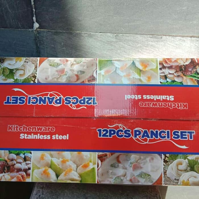 promo Panci Set Stainless Cookware 12 PCS