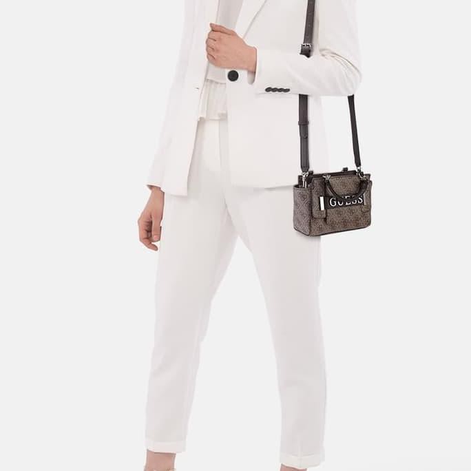 Tas Guess Original / Tas Wanita Guess / Guess Kerrigan Mini Brown Medanbaiak.Store