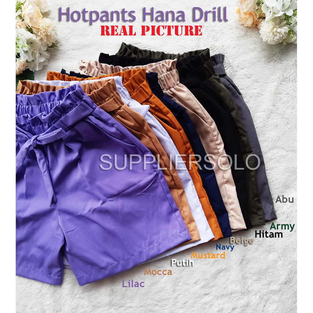 HOTPANTS HANA PREMIUM DRILL STANDART dan JUMBO