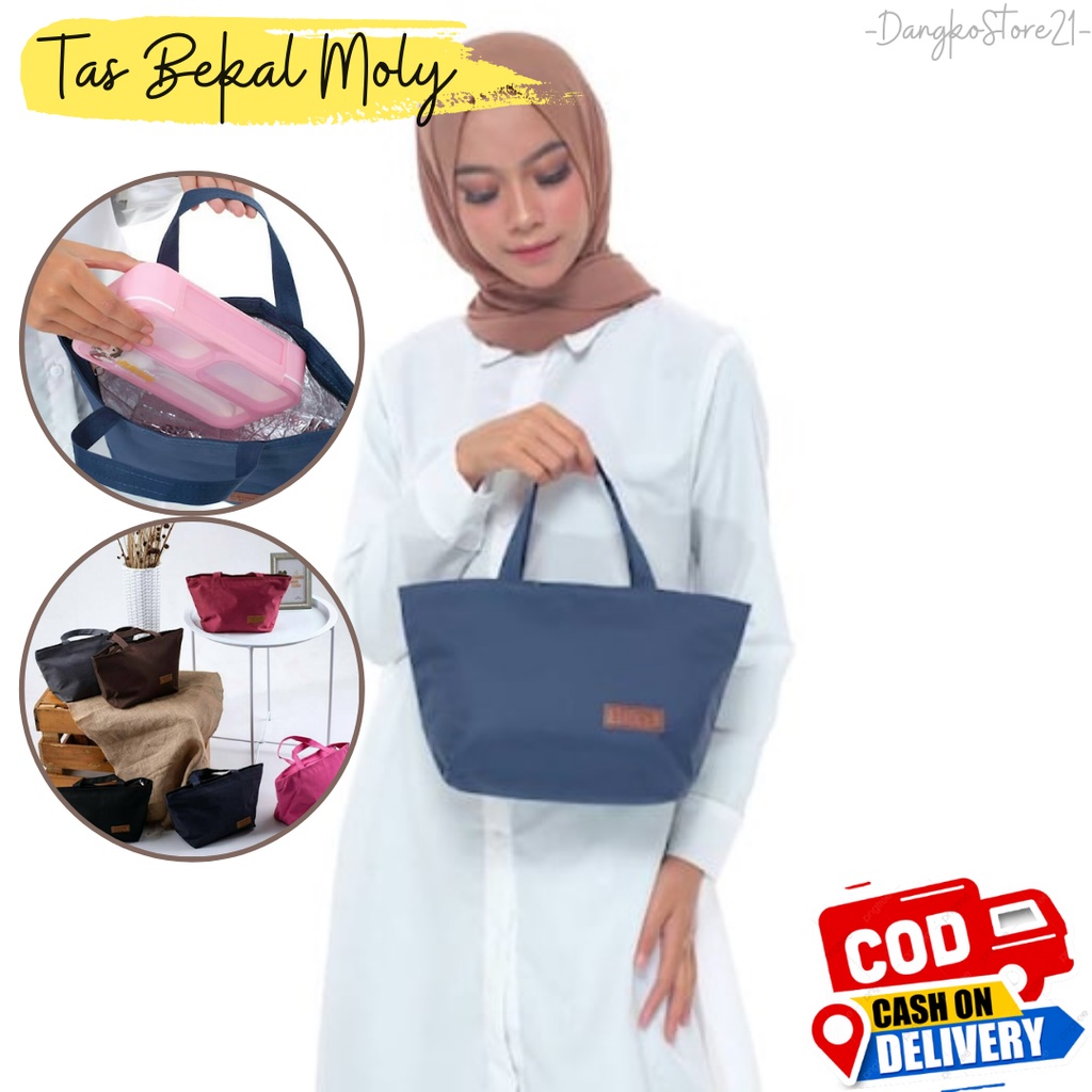 Tas Bekal Makanan Tenteng Aluminium Foil Lunch bag Anak Polos Cooler bag Murah tas kotak makan kerja