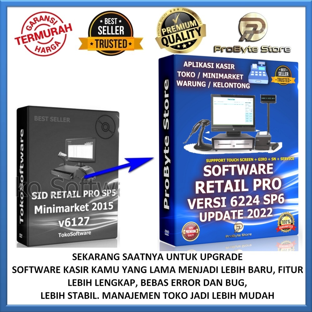 Jual Software Aplikasi Kasir Toko Minimarket Sid Retail Pro Sp6 2022 Versi 6224 Unlimited Murah 7317